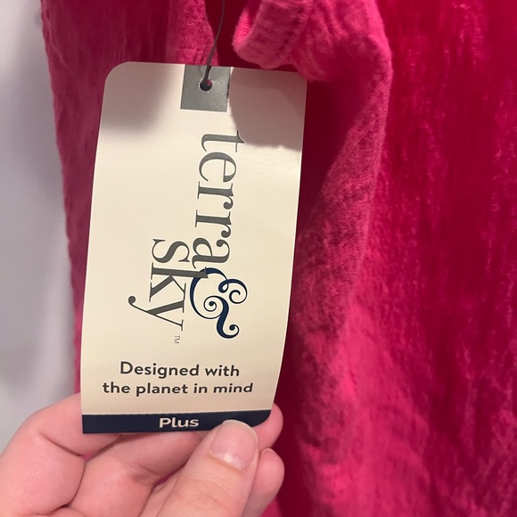 NWT Pink Tie Knot Tank Size 0X (14W) - Picture 5 of 8